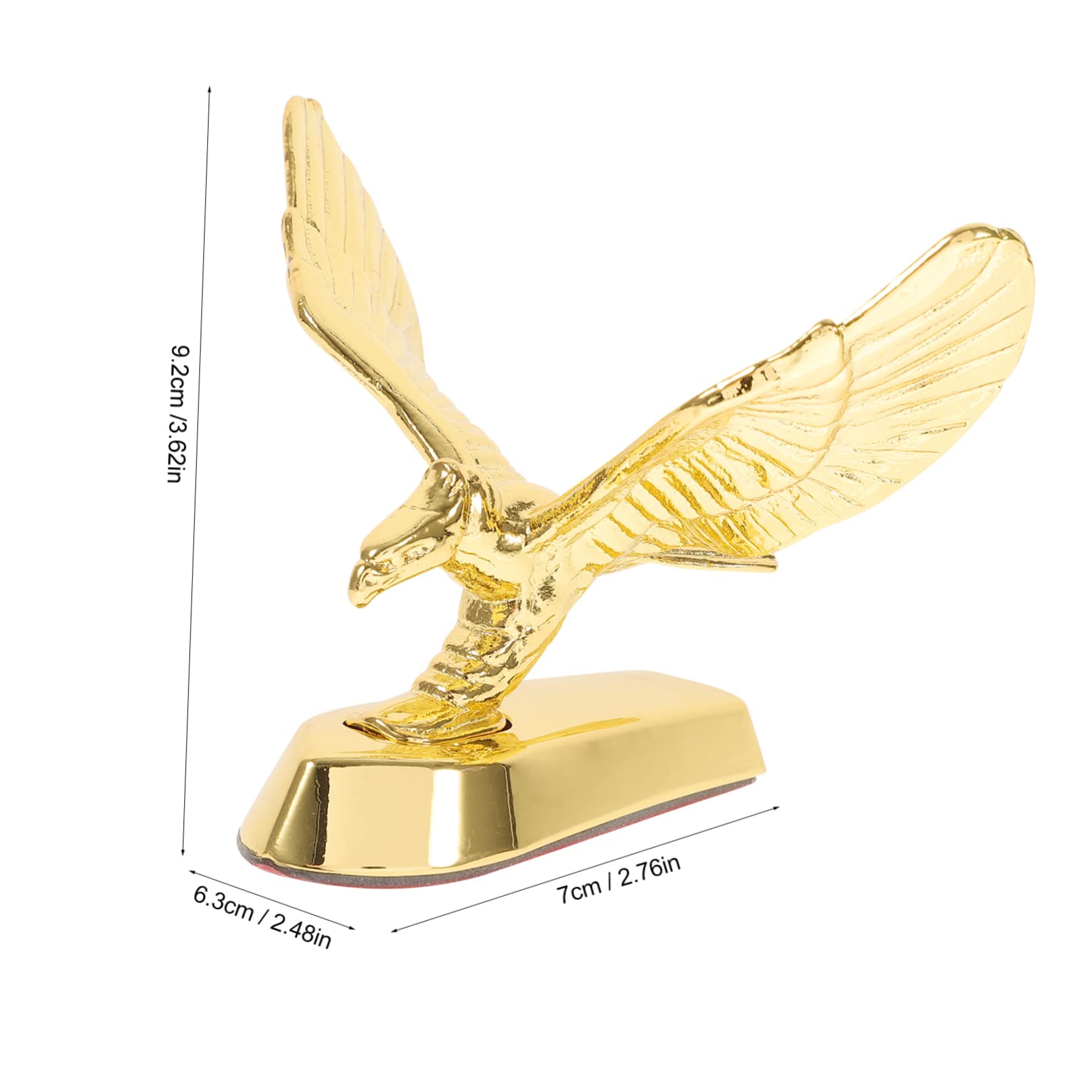 LIFKOME 1Pc Motorcycle Eagle Badge Unique Hood Modification Decor for Motorbikes Design Fit Easy Installation Eye Catching Motorcycle Accessory