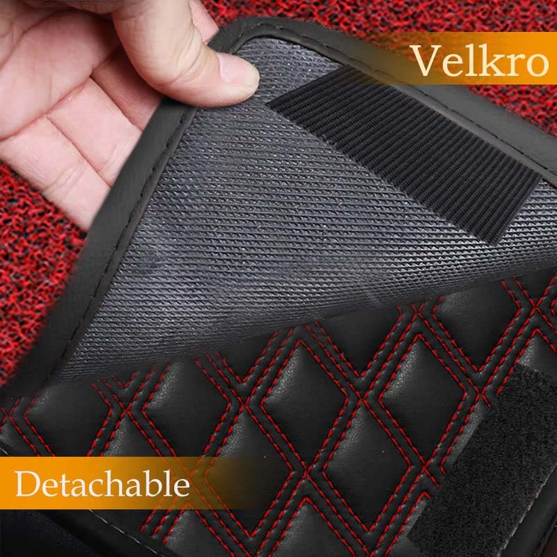 Image of Premium 7D Car Floor Mat for BYD Atto 3 | Black Red