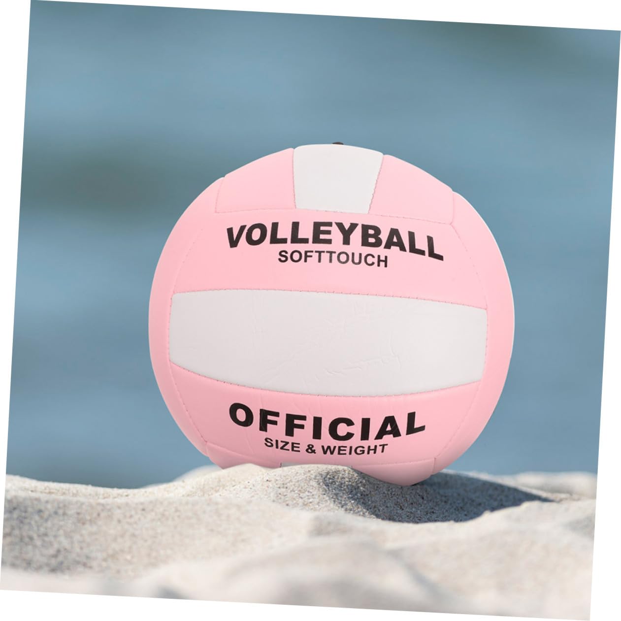 Balón de Voleibol Blando para Entrenamiento Interior Costura Estándar 2 Piezas Material PU para Partidos y Práctica en Interiores