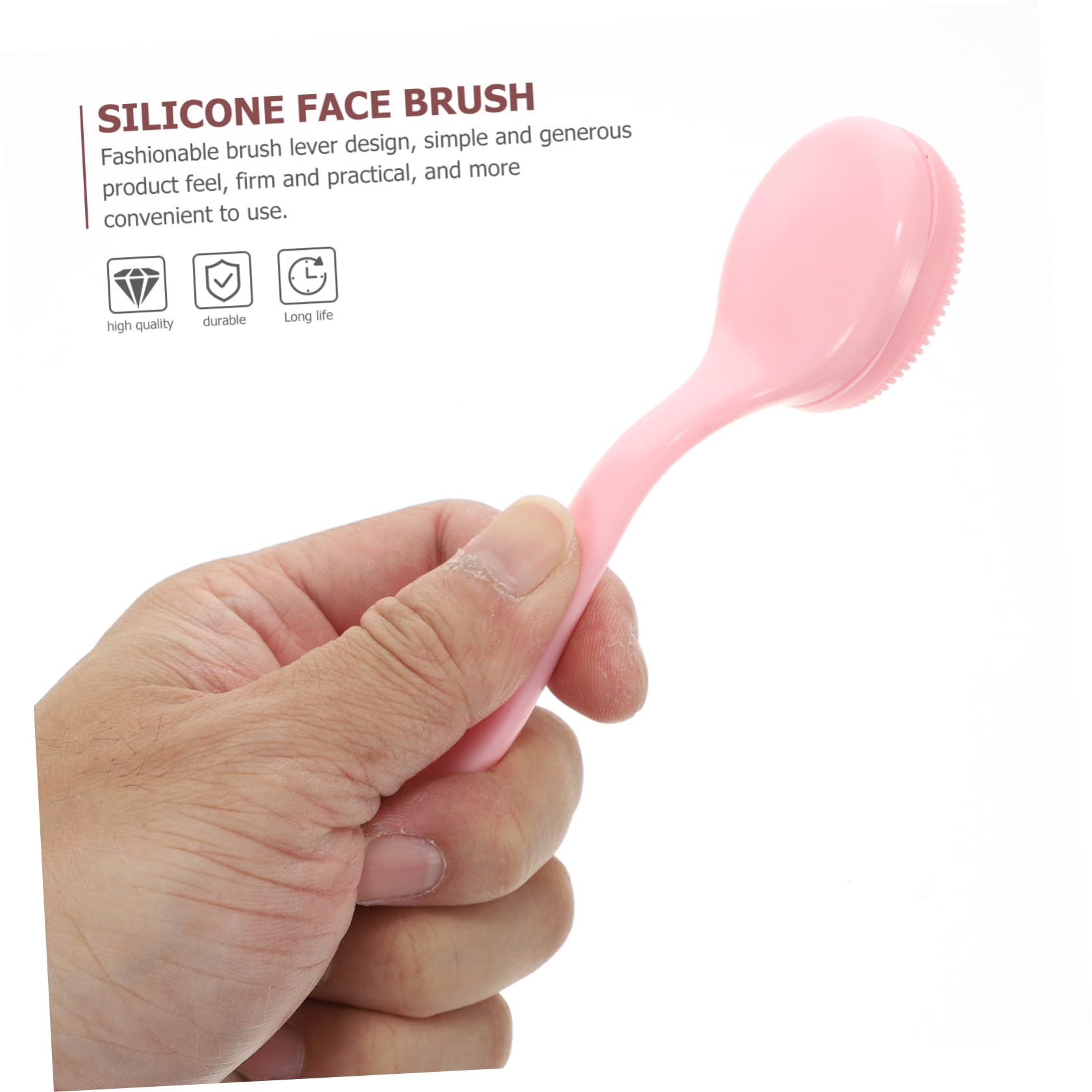 VICASKY Women's Silicone Brush Set 3pcs Gentle Face Brush Cleaner for Gentle Cleaning