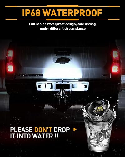 Miniatura 6 de LESAUCE Luces LED para Placa de Matrícula para Ford F150 F250 F350 Super Duty Ranger Pickup Explorer Bronco Excursion Expedition, Luz de Marca