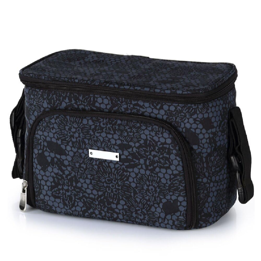 NYSUZHOUJI Stroller organizer with insulated aluminum foil, universal large-capacity stroller bag, stroller accessories, multifunctional baby products organizer with adjustable shoulder strap