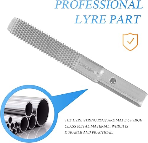 Miniatura 9 de FAVOMOTO 1 Unidades de cuerdas Instrumentos Musicales Cuerdas Accesorios de 1.654 in Afinación Pines de Acero Lira Arpa Cuerdas Peg para Arpa de