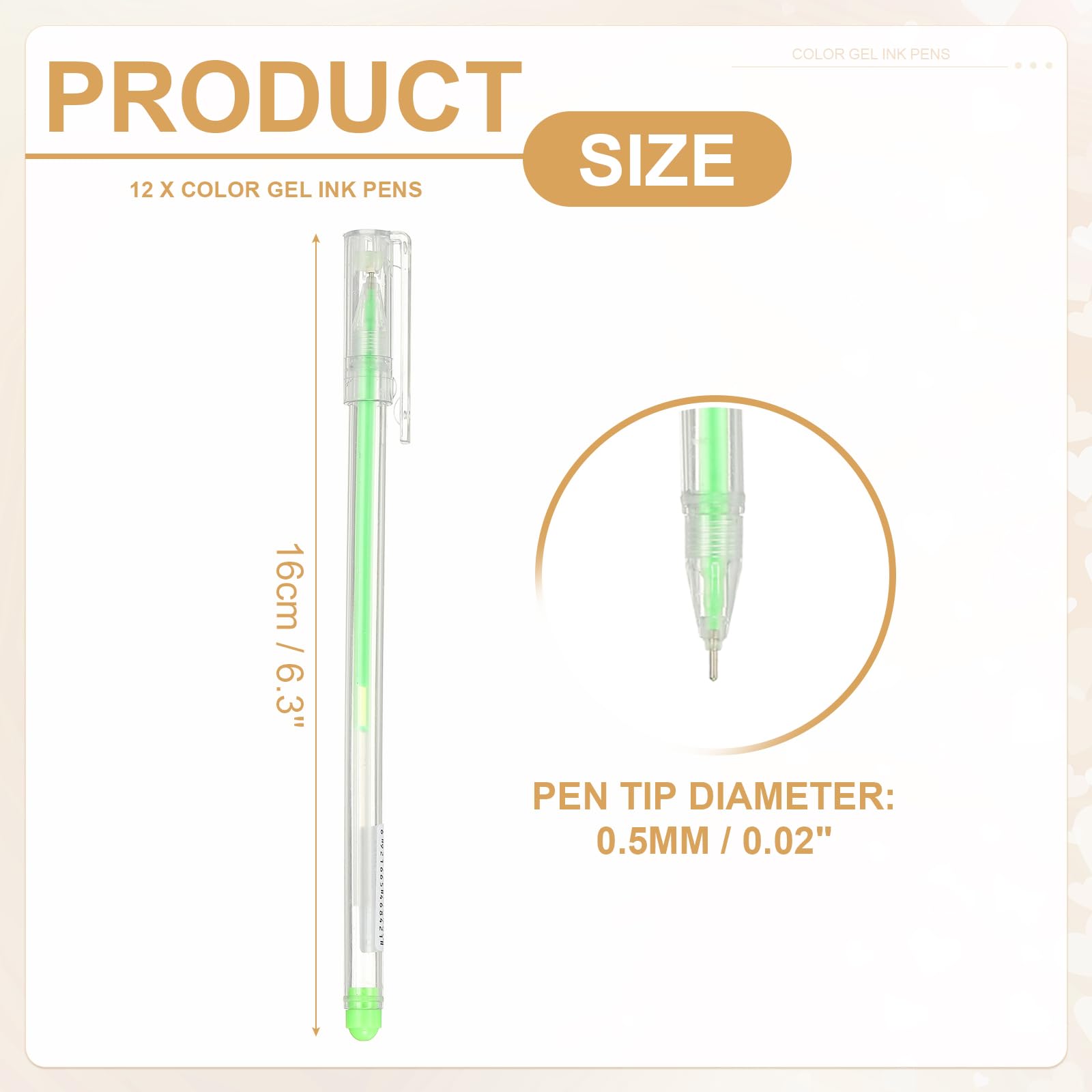 PATIKIL 12 Pcs Colored Gel Pens - Image 2