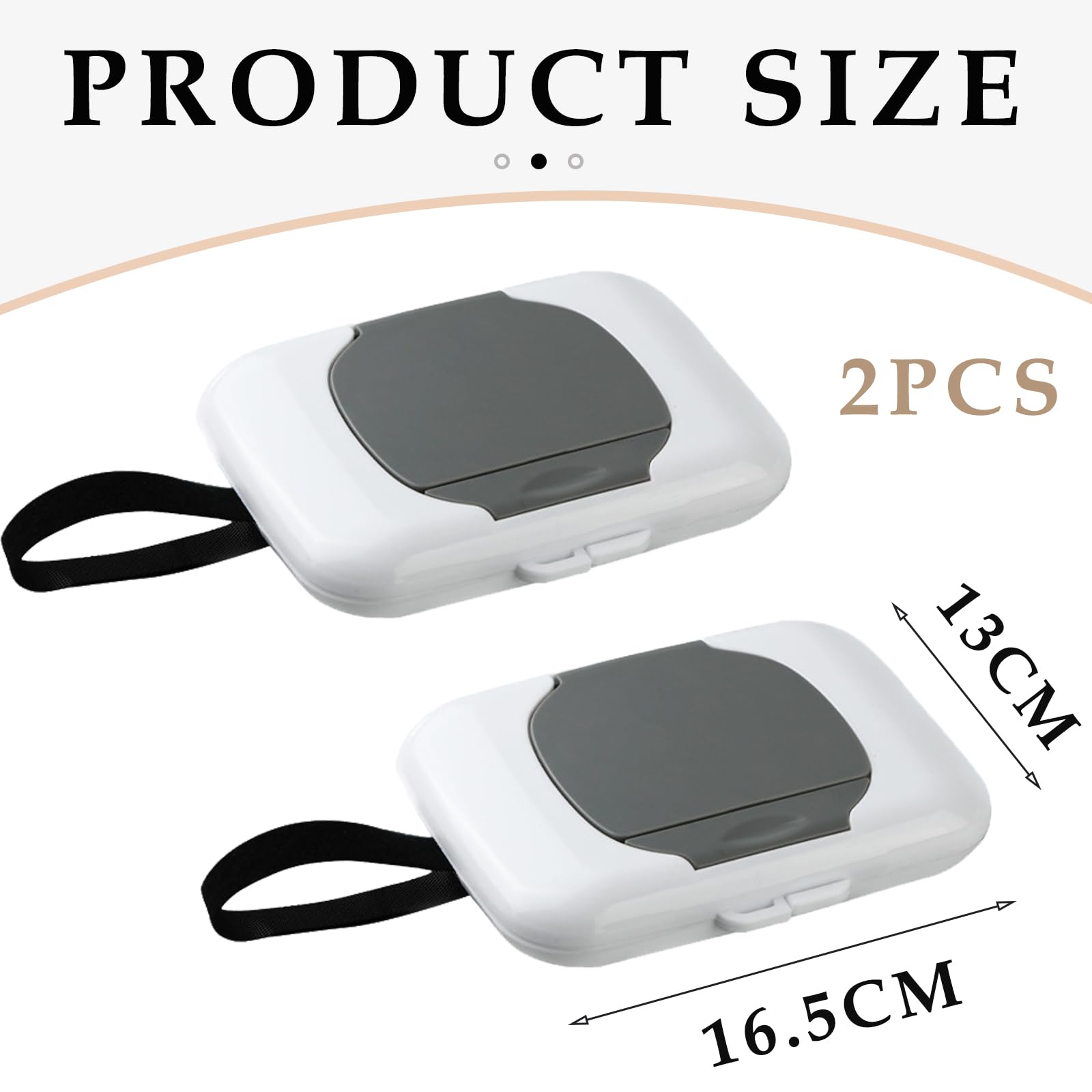 CHENYUOUYANG 2 PCS Wet Wipes Dispenser Box Reusable & Waterproof Baby Wipes Dispensers with Drawstring Design Portable Refillable Toilet Wipes Dispenser Box Silicone Sealing Strip for Home & Travel - Image 2