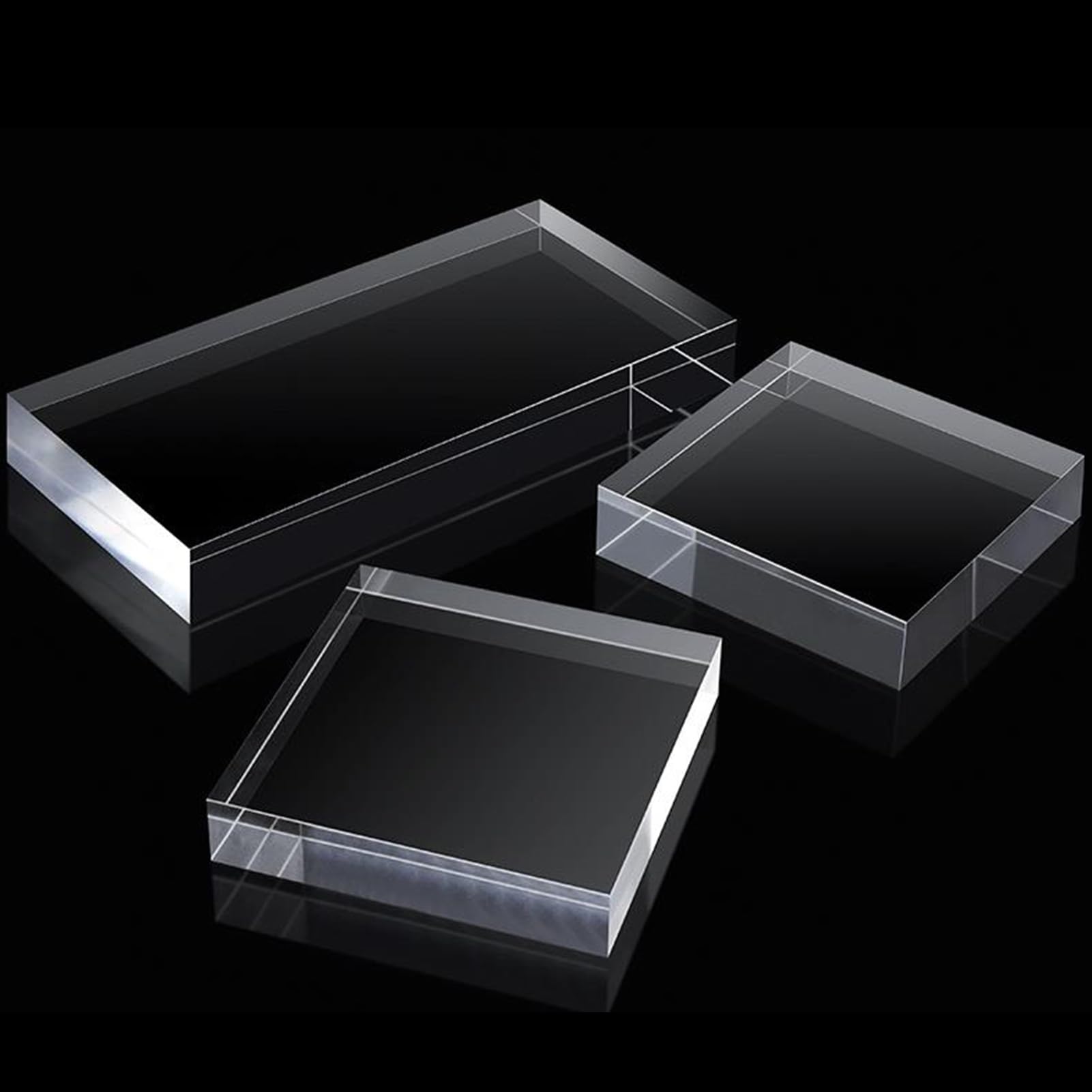 3x3cm Und 4x4cm Würfel Acryl Display Ständer 10 Stück Klare Solide Robuste Quadratische Display Blöcke Für Display Ohrringe,2cm,4x4cm