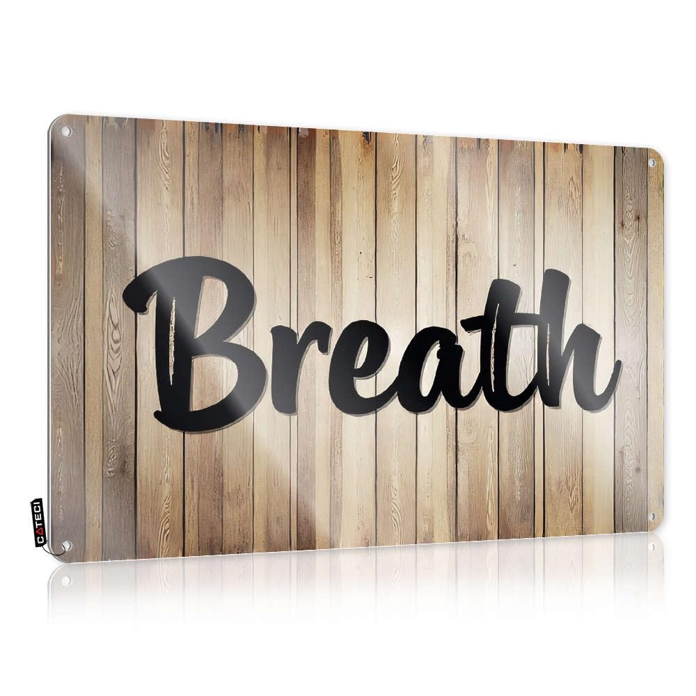 Fzfn Colour Sweet Posters, Goods Reusable The Word Breath Is Printed On The Picture. | Farmhouse Ranch Decor(30X40cm)
