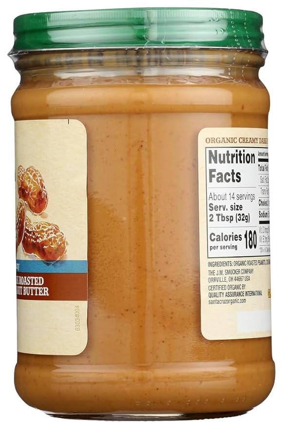 Mantequilla de Maní Orgánica Santa Cruz - Pack de 3 (16 oz c/u) miniatura 4