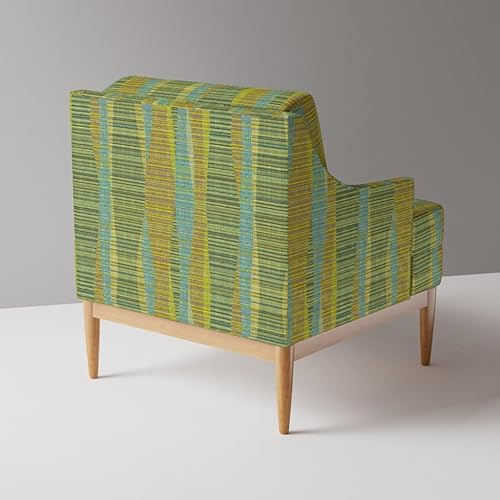 Miniatura 3 de Spoonflower Tela  Mid Century Modern Olive Green Aqua Retro 1960S Atómica Era 1950S Impreso en tela de lona reciclada Fat Quarter  Tapicería