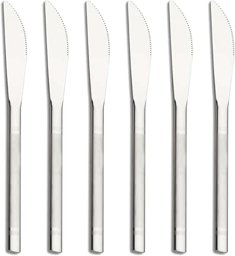 VANRA Small Dessert Knives Set of 6 Stainless Steel Kids