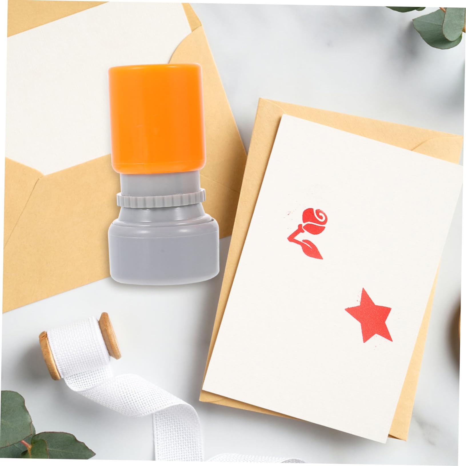 Tofficu 6 Pz Foca Squisito Timbro Scolastico Matrice Fotosensibile Timbro Conveniente Bel Modello Adorabile Didattico Album Piccolo Fiore Rosso Alunno Plastica Inchiostro