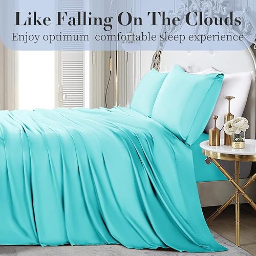 Miniatura 2 de Shilucheng Juego de sábanas de 100 % algodón tamaño Queen, 1000 hilos, sábanas de lujo de algodón egipcio, ropa de cama y fundas de almohada