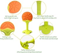 Vista 3 de Baby Teething Toys, Soft Silicone Natural BPA Free Fruit Teethers Set with Pacifier ClipHolder for Toddlers & Infants (5 Pack), Lideemo