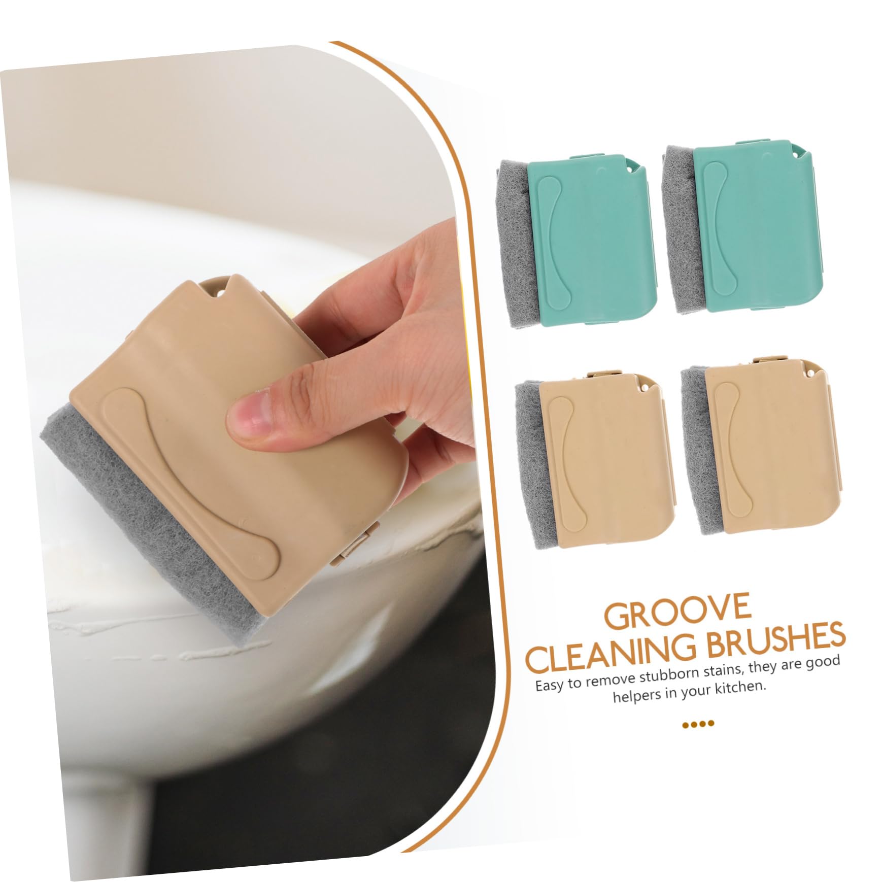 PACKOVE 2 Series Cepillos De Limpieza De Ranuras para Ventanas Y Cocina Herramientas Multifuncionales para Grietas Y Estrechos Colores Aleatorios 6 Piezas X 2
