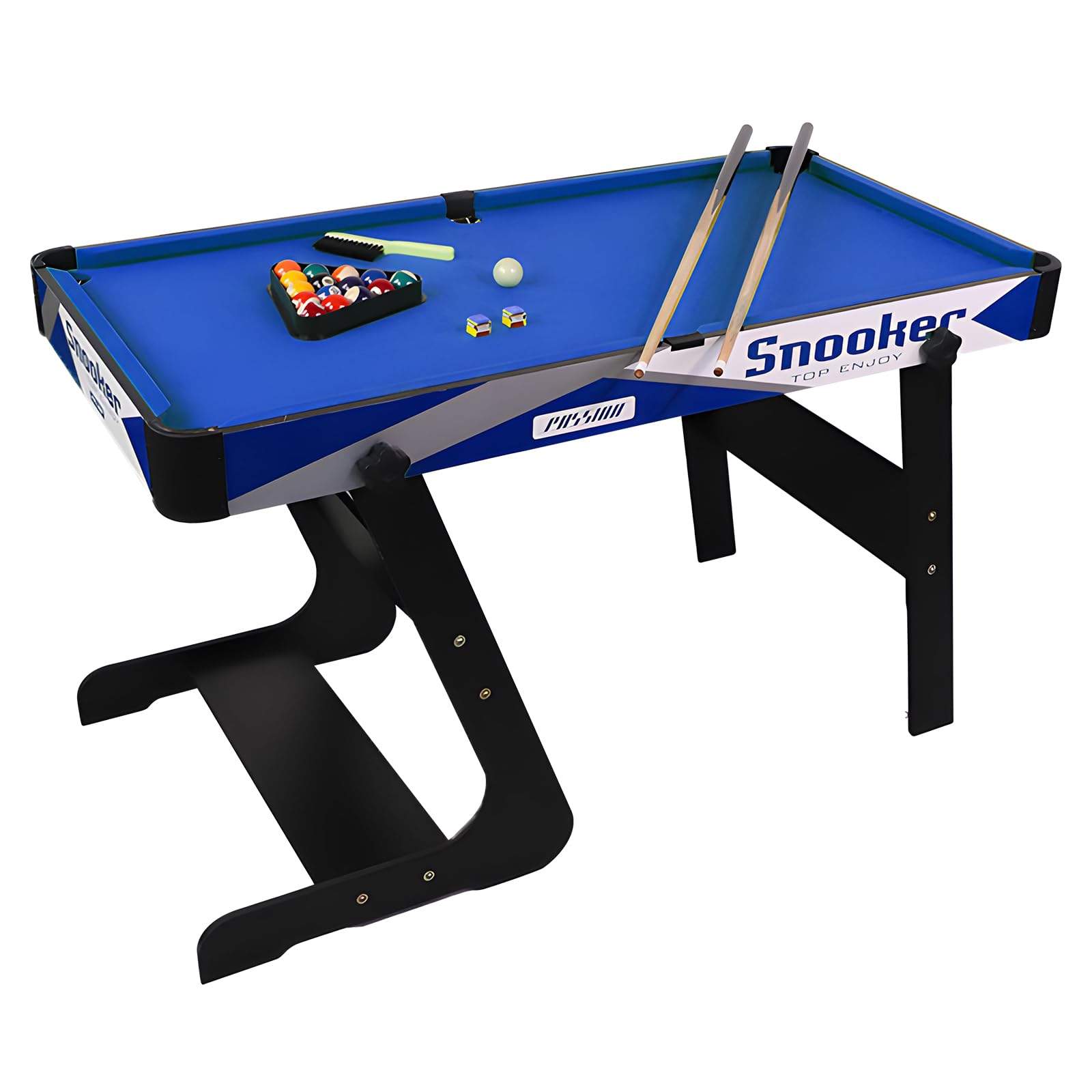 Generisch Mini Pool Billardtisch, klappbar, Spiel Set mit Bällen, Queues und Dreieck, Tragbar, Stressabbau, für Kinder und Erwachsene