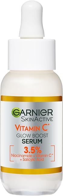 Garnier Vitamin C serum na przebarwienia z witaminą C*, niacynamidem i kwasem salicylowym, 30 ml