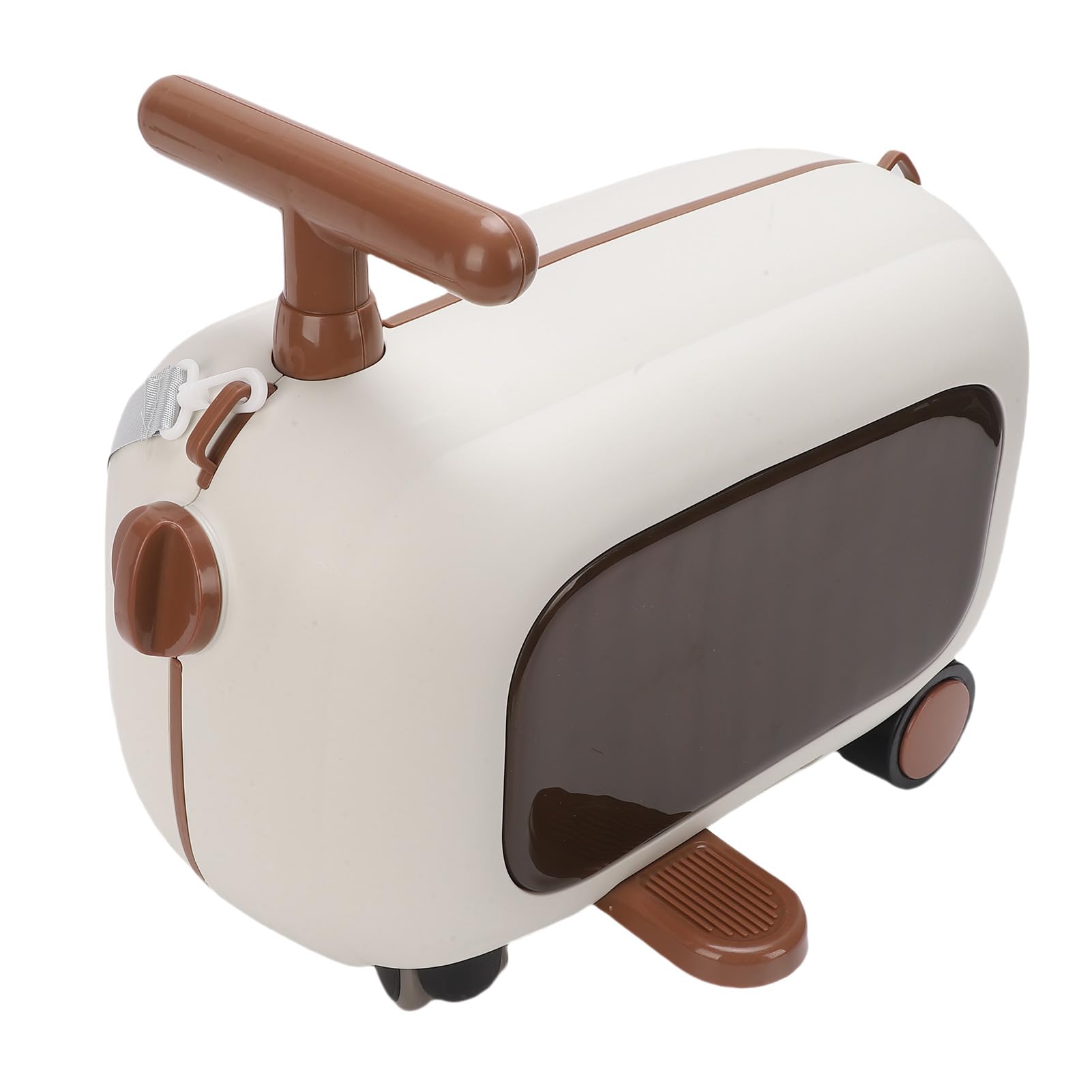 Generic Dziecięcy bagaż do Jazdy Walizka dla Malucha o Dużej Pojemności, Solidna, Bezpieczna Torba Podróżna, ładowność 25 Kg dla Dzieci (BROWN)