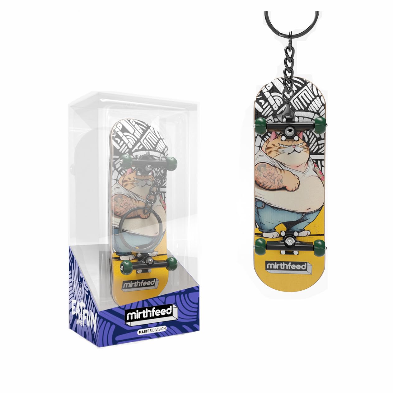 スケボー デッキ　8.25インチ 　指スケ キーホルダー付き b69459a344b2c30514de8a0b90de29