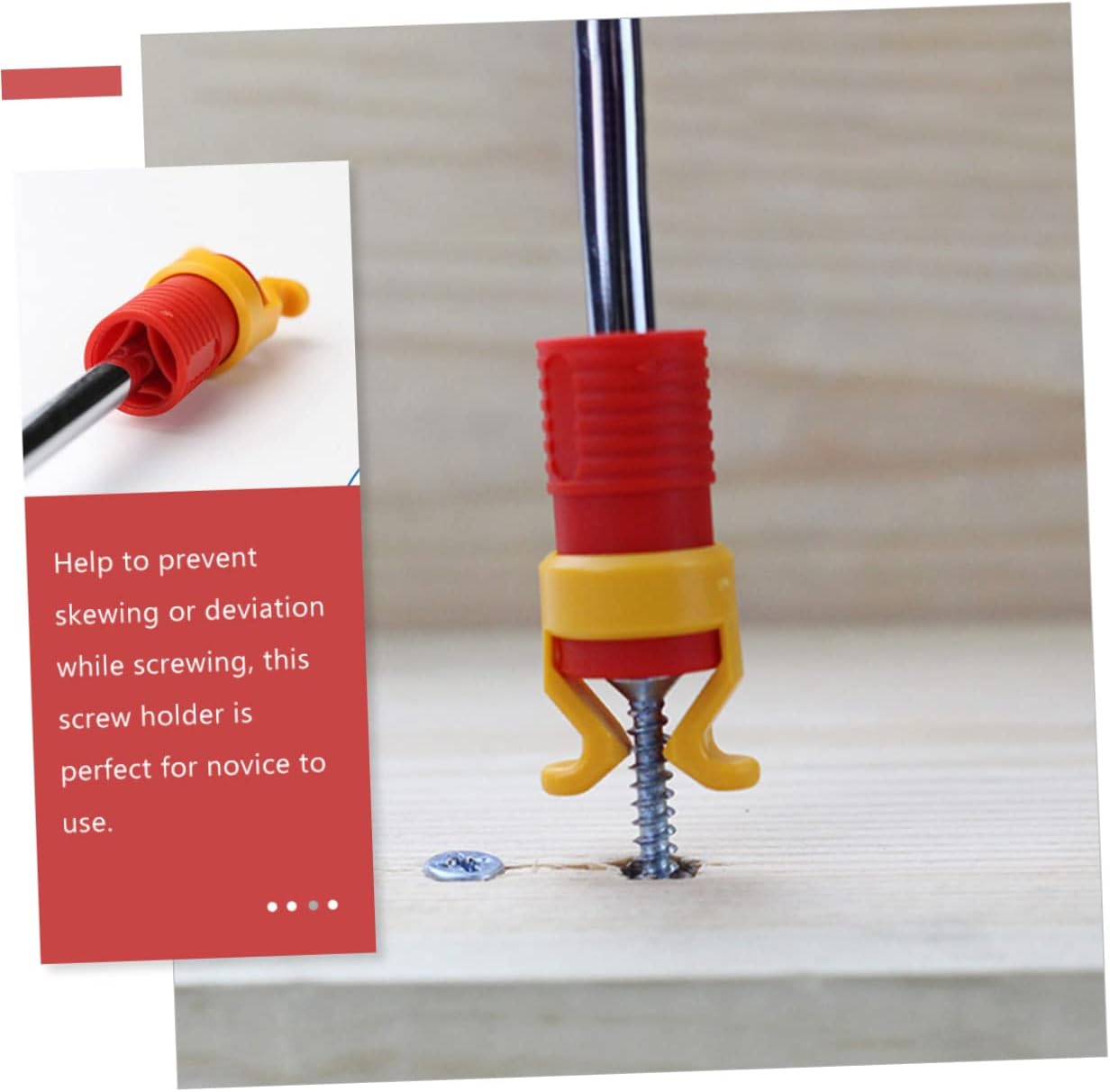 DOITOOL 40pcs Screw Holder Tool for Woodworking Screw Fixing Clamps Prevents Deviation Lightweight for Workbench Use