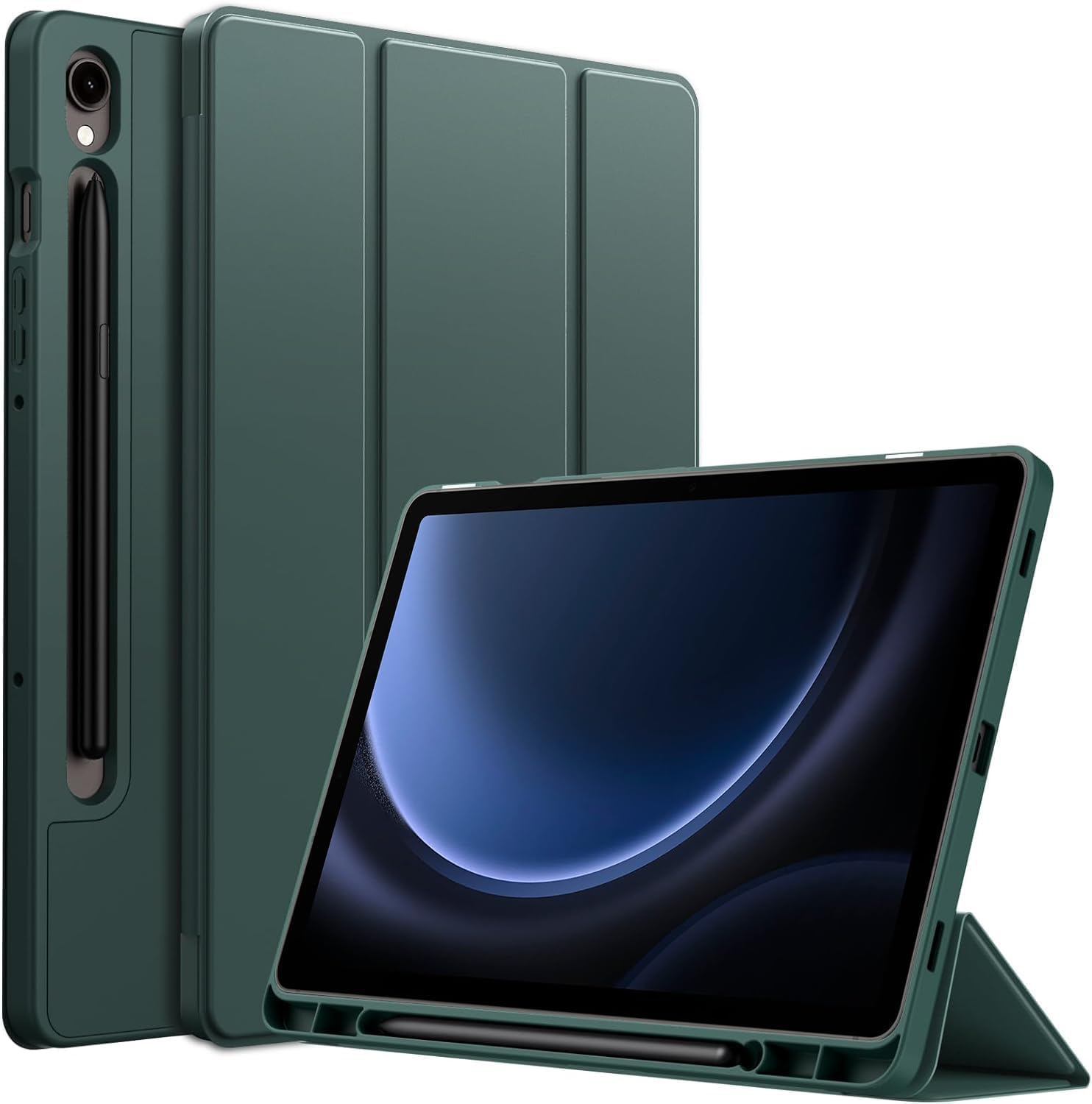 Shoppers Point Silicone Smart Pen Holder Cover for Samsung Galaxy Tab S9 FE/Tab S9 - Green (B0D38CCPQ6) Amazon Price History, Amazon Price Tracker