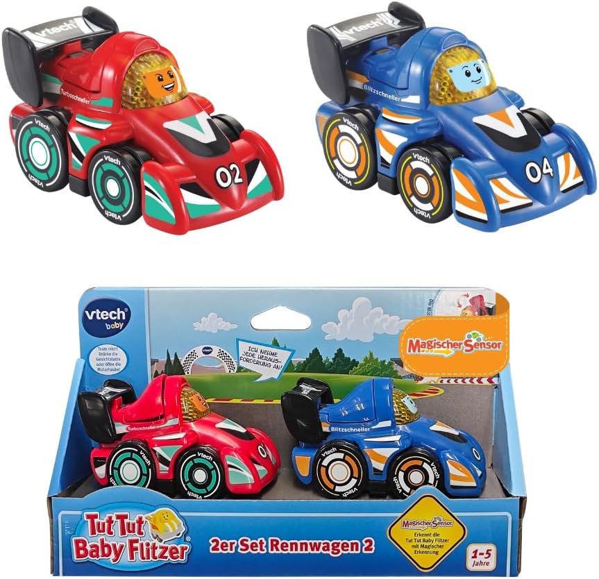 TUT TUT Baby Flitzer Race Car 2 Pack