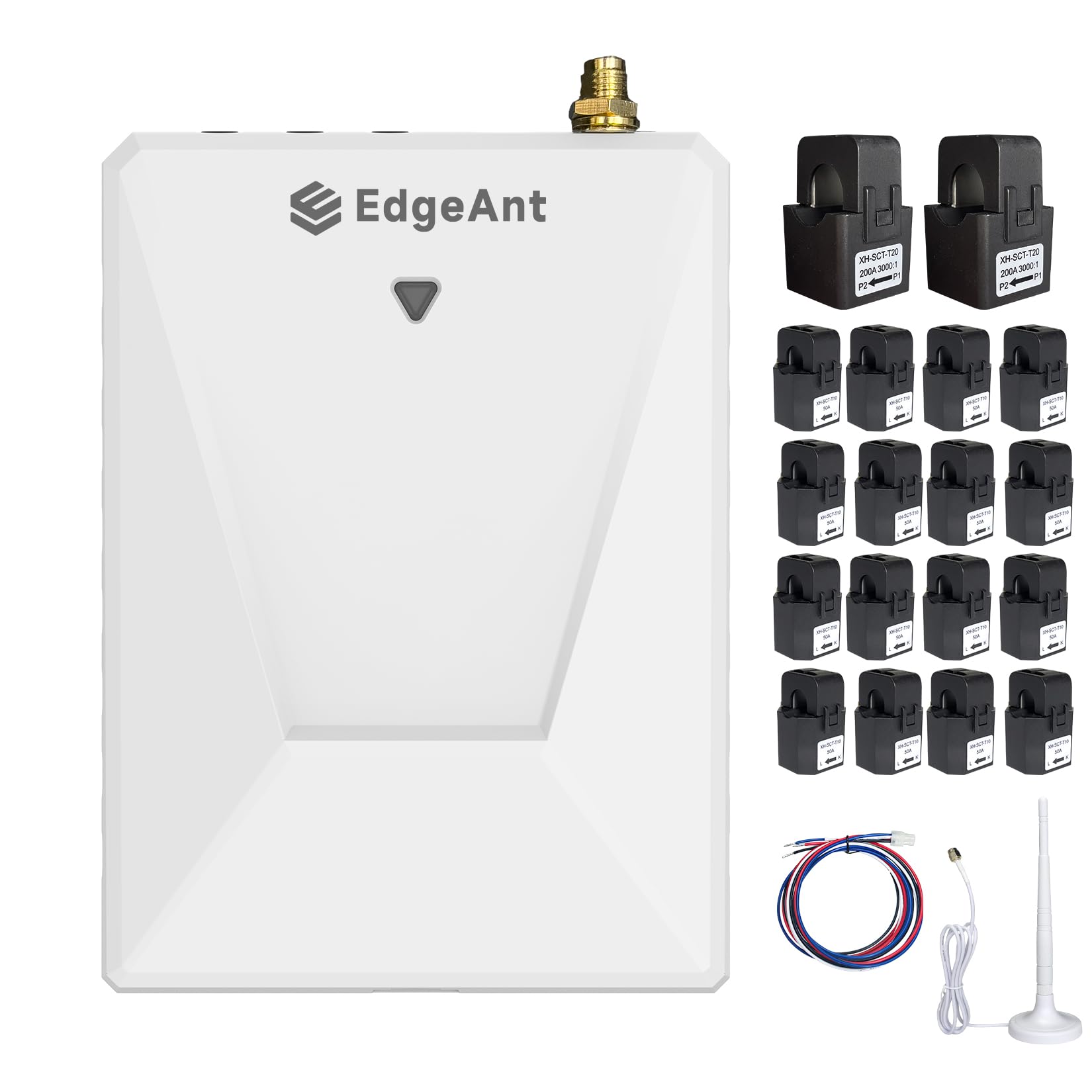 Photo 1 of Energy Monitor with 16 50A and 2-200A Circuit Level Sensors, Smart Home Real-Time Accurate Energy Consumption Tracking, WiFi Meter Solar/Net Metering, 2.4 GHz WiFi