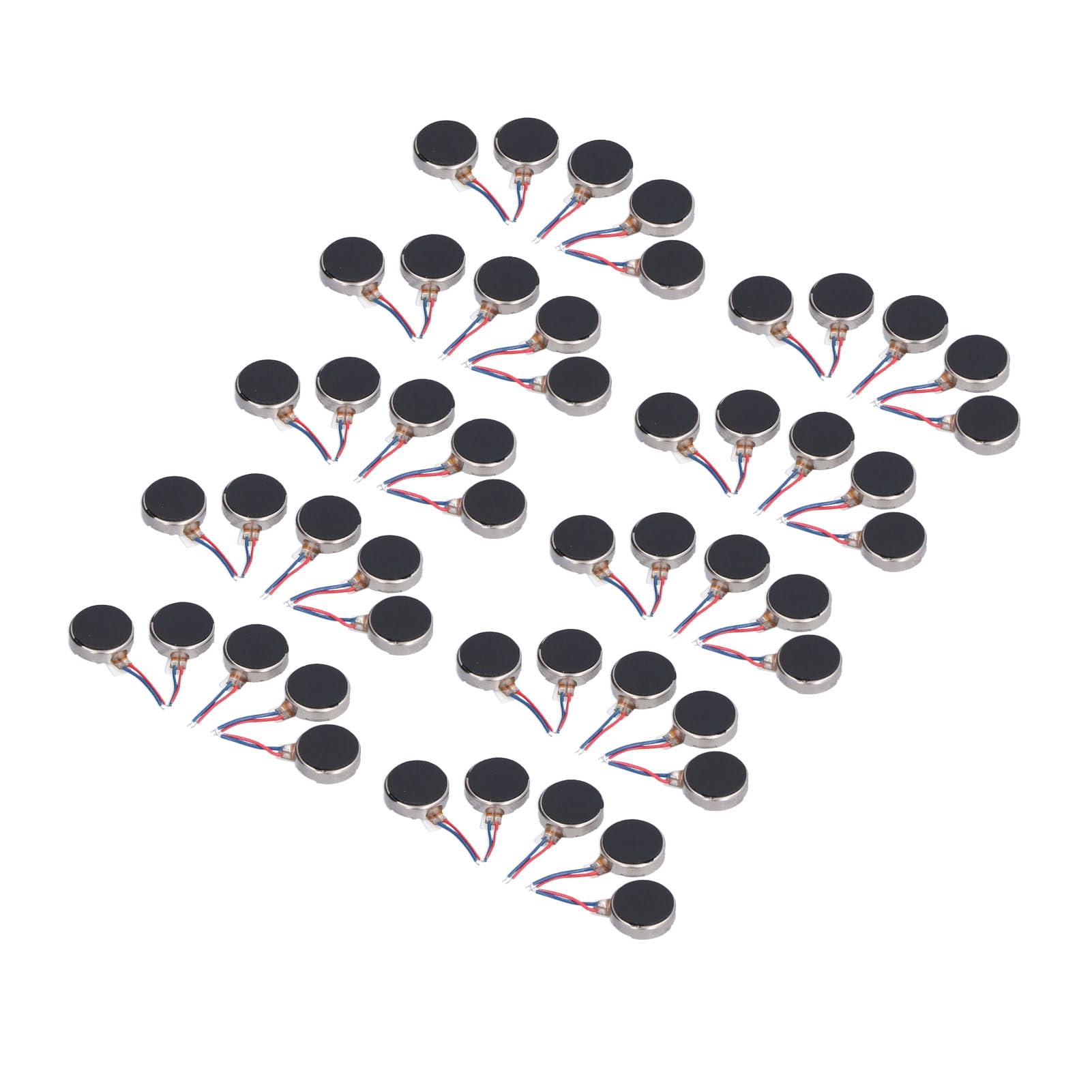 Moteurs à Vibration DC 3V 10x2.7mm Plat Coin, Micro Moteur Anti-Interférence Silencieux pour Téléphone Portable et Appareils Électroniques, 50 Pièces