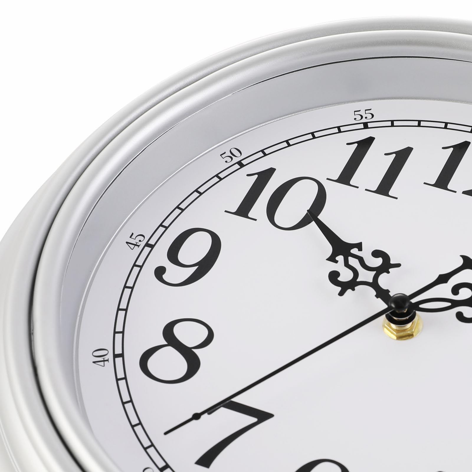 Horloge Murale Rétro Plumeet 25cm - Silencieuse, Classique, Pour Salon Ou Chambre