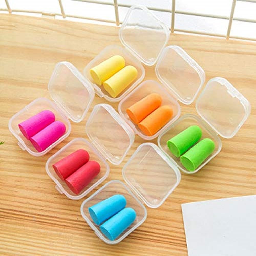 Generic Hot Soft Ear Plugs Sound Insulation Ear Protection Earplugs Anti-Noise Sleeping Plugs Travel Foam Soft Noise Reduction:, Green-image-9