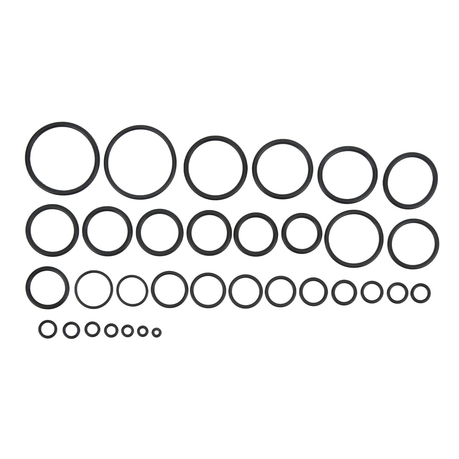 Kit de juntas tóricas de goma Juego surtido de juntas tóricas Kit de sellos para de aire acondicionado con 383 piezas para reemplazo de excavadora EX Material HNBR duradero Alta