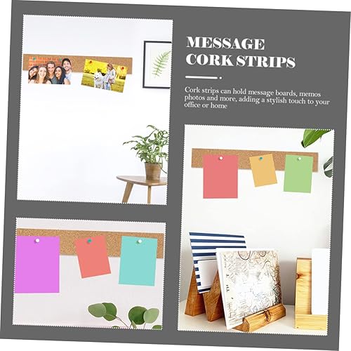 Miniatura 9 de Veemoon Tableros de corcho, 3 piezas, autoadhesivos, decoración de oficina, tablero de corcho, tablero de anuncios de corcho, tira de tablón de