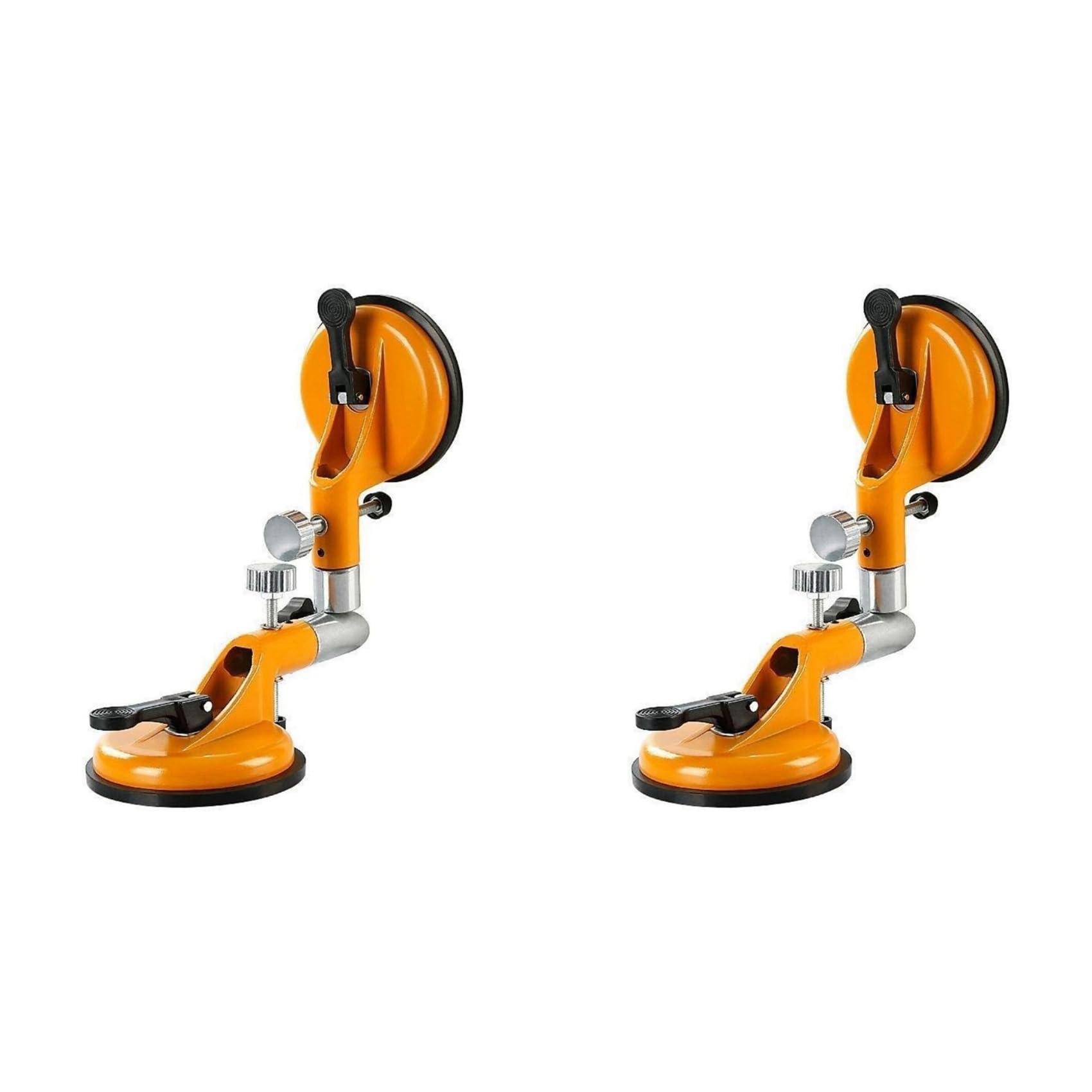 2X Double Claw Tile Splicer Suction Cup Heavy-Duty Pulling and Aligning Flat Surfaces Tile Laying Tools Angle Adjustable