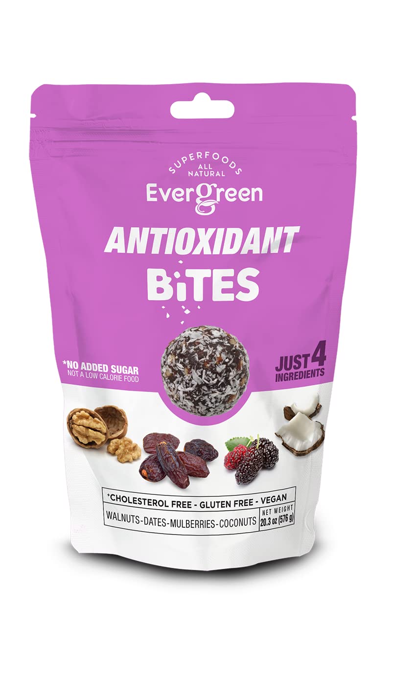 EverGreen Group All Natural Bites - Healthy Snacking - Gluten & Vegan Free - No Added Sugar (Antioxidant, 5.08 Ounce (Pack of 1))