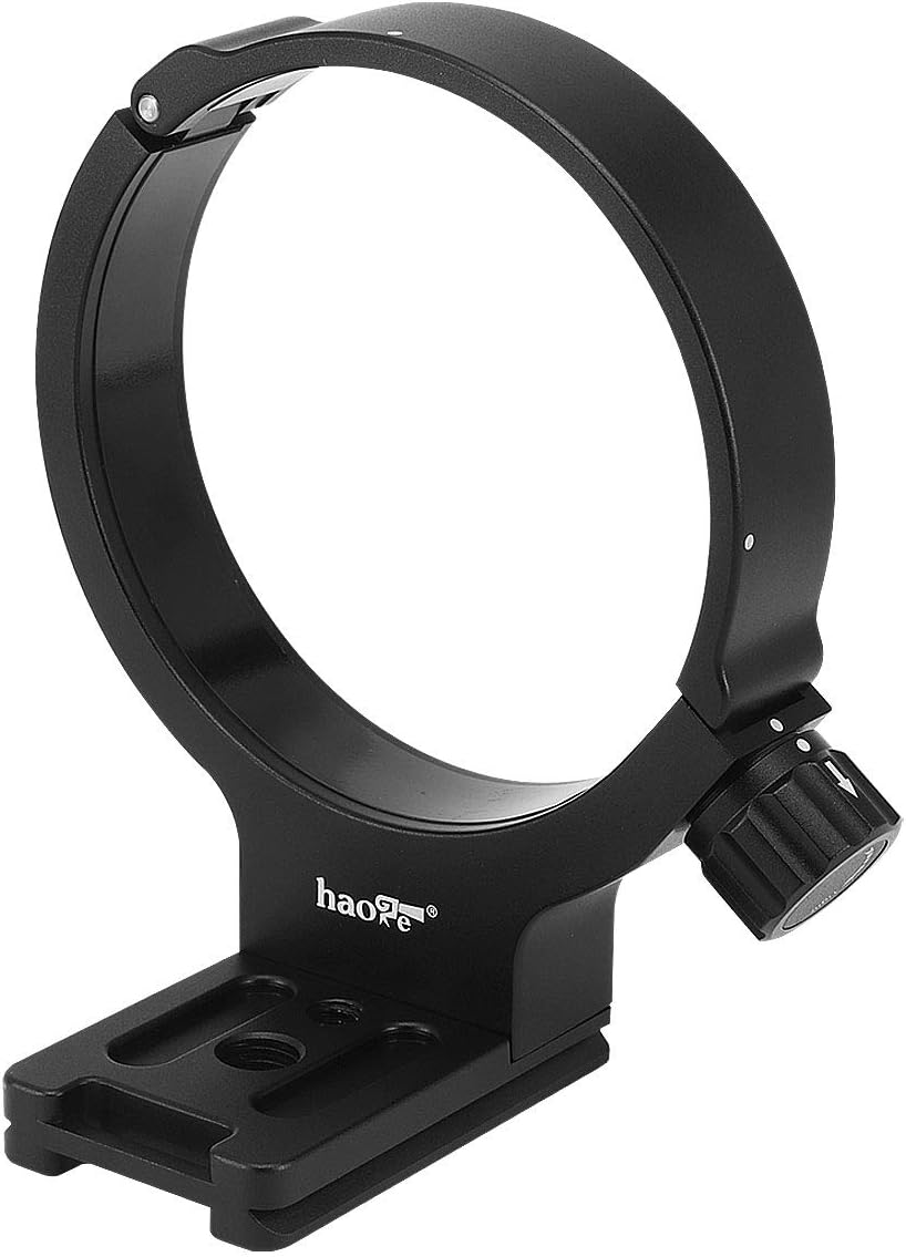 Haoge LMR-FX122 Lens Collar Replacement Foot Tripod Mount Ring for Fujifilm Fuji Fujinon GF 250mm F4 R LM OIS WR and GF 100-200mm F5.6 R LM OIS WR Lens Built-in Arca Type Quick Release Plate