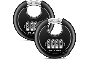 DELSWIN 4 Digit Number Lock Disc Combination Padlock