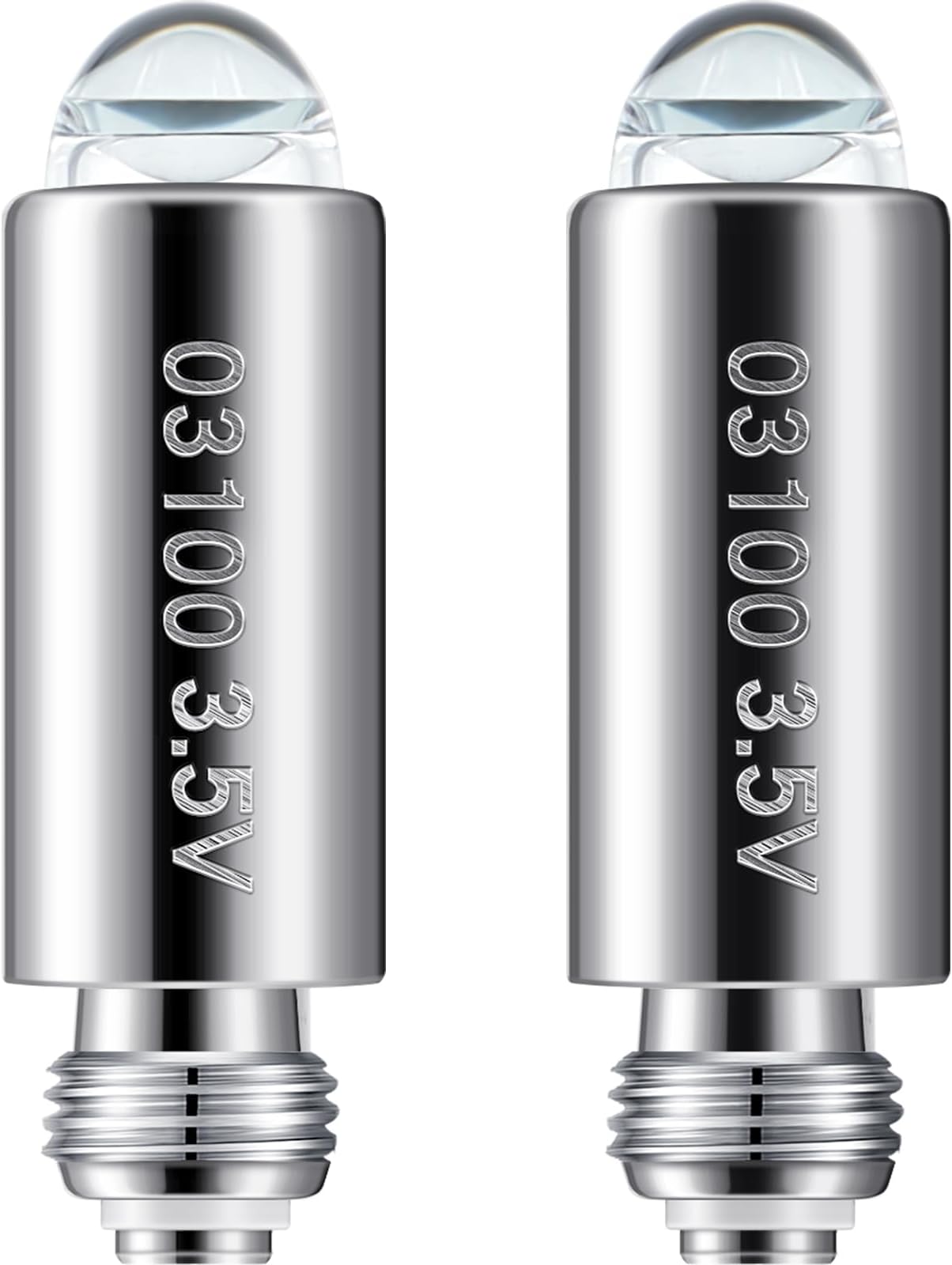 Funtery 2 Pcs Halogen Replacement Bulbs Compatible with Welch Allyn, 3.5v Lamp Type 03100-u Otoscope Lamp