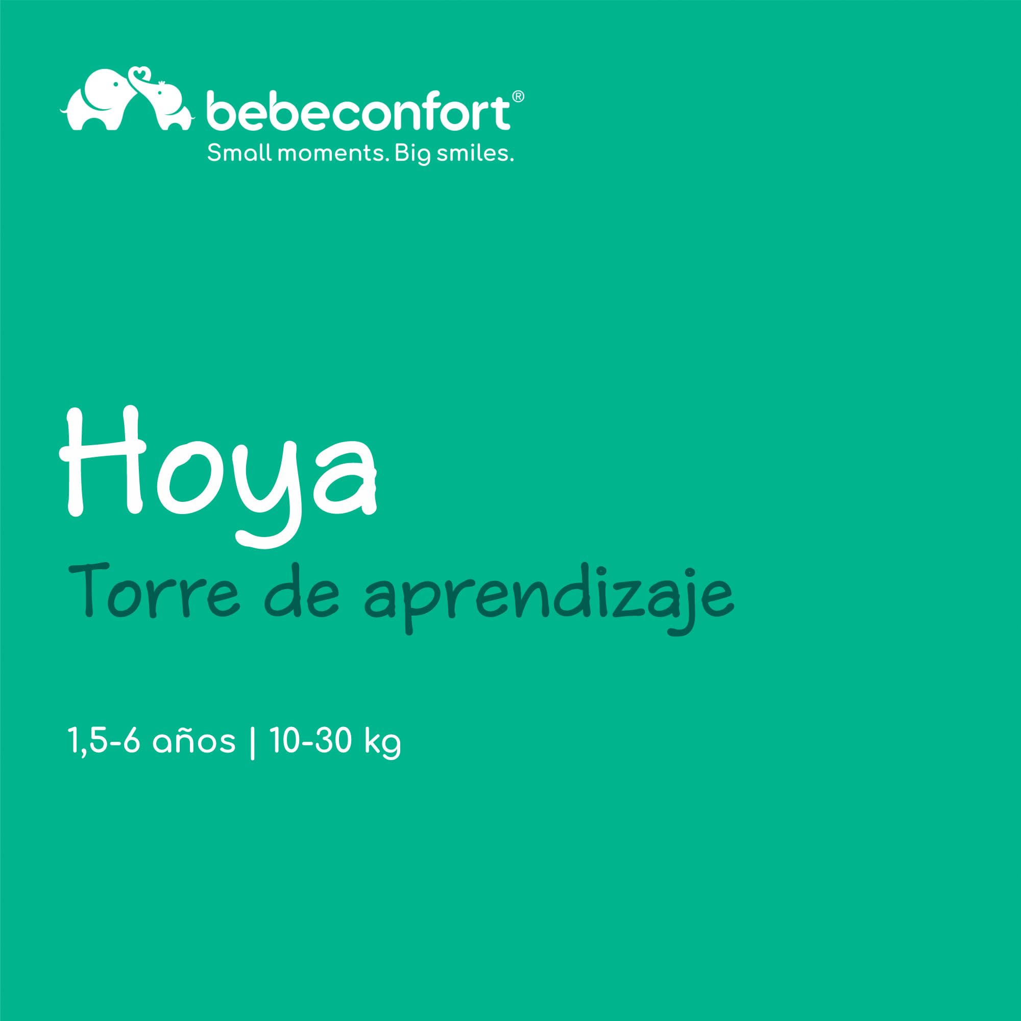 Bebeconfort Hoya, Torre Aprendizaje Montessori, 1,5-6 Años (10-30 kg), 3 Alturas Ajustables, Seguridad Certificada, Taburete Infantil Ligero de 6,2 kg, Diseño Duradero, Natural Wood