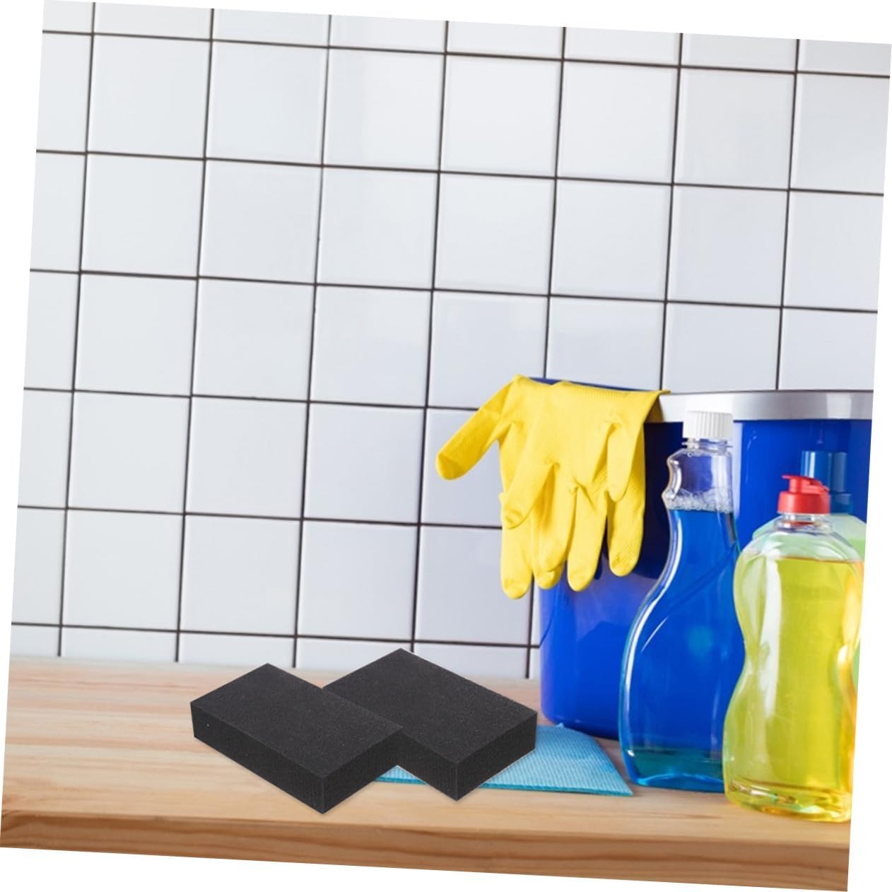 4pcs Car Washing Sponges Highly Absorbent Auto Cleaning Sponges Efficient Soap Holder for Professional Vehicle Care