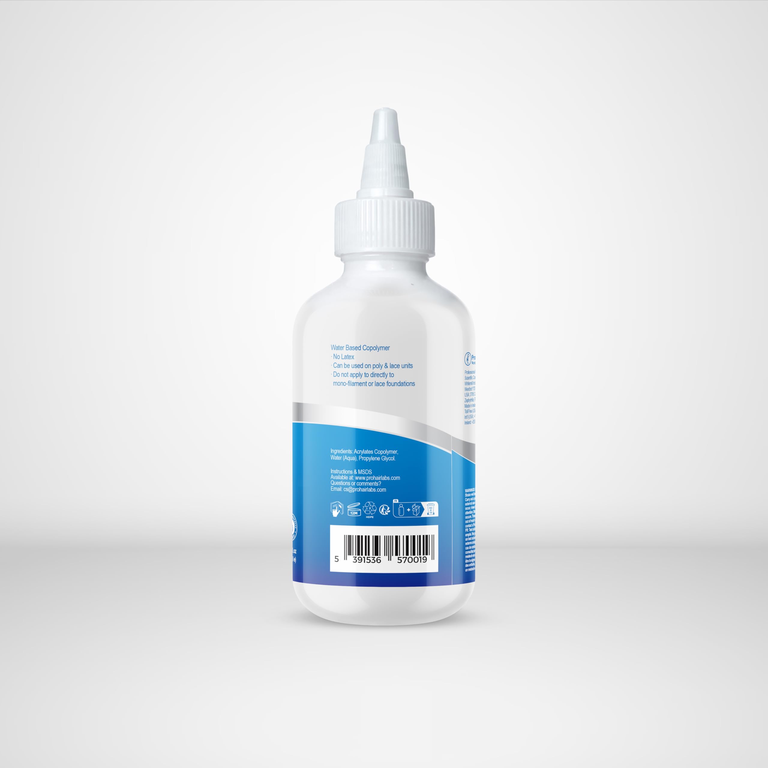 Professional Hair Labs Ghost Bond Klassische Spitzenperücke selbstklebender Haarkleber, 5 oz (weiß, 141,7 g (1 Stück))