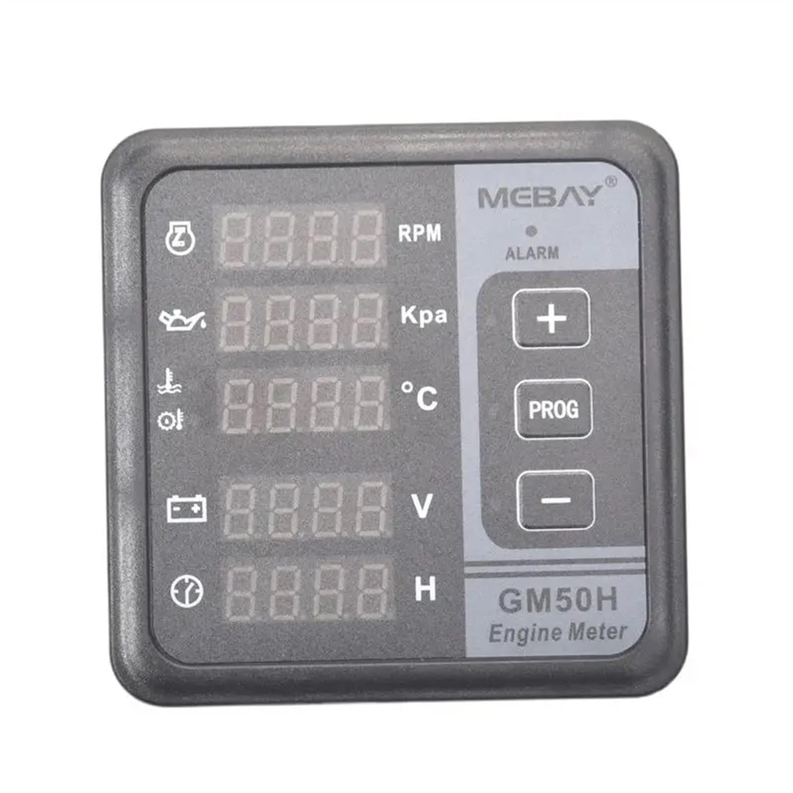Medidor Digital Multifuncional GM50H for Motor diésel con indicador de presión de Aceite y Velocidad de rotación de la Temperatura del Aceite 12001844(Oil 13mm)