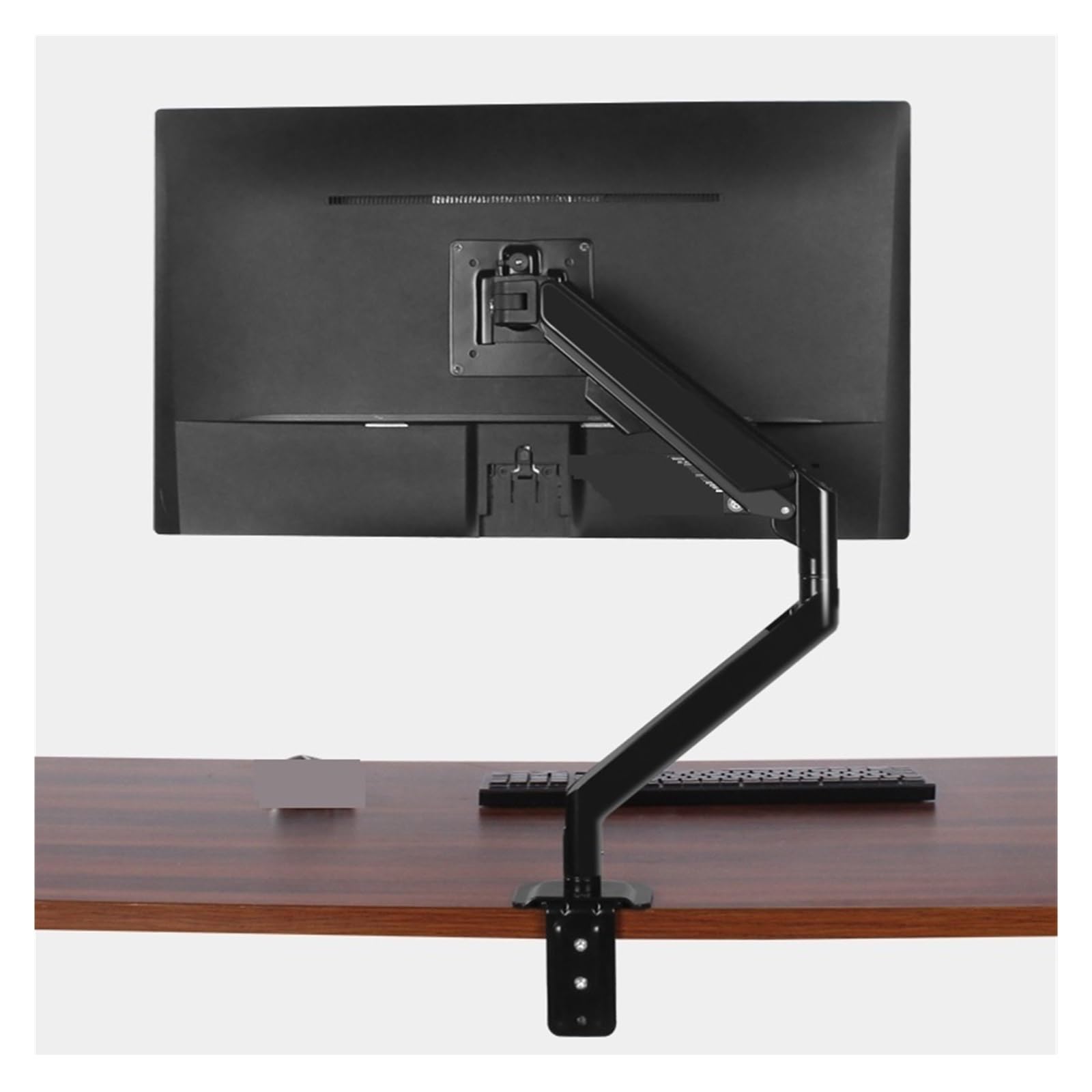 Supporto for Monitor da Ufficio con Sospensione pneumatica Meccanica Supporto for Monitor da 17-32 Pollici(Black)