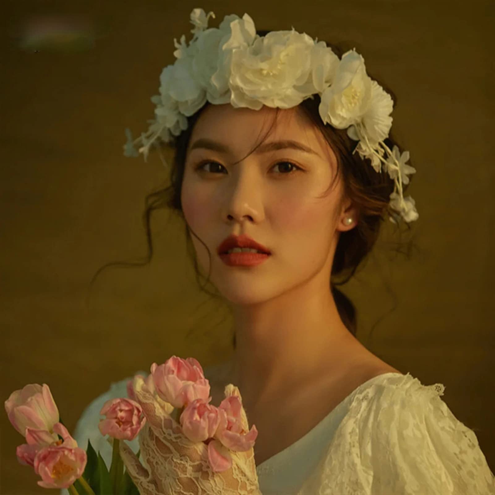 Kopfschmuck Hochzeit Koreanische Braut Blumenblatt Stirnband Dekoration Hochzeit Mode Fotografie Makeup Styling Hochzeitskopfschmuck