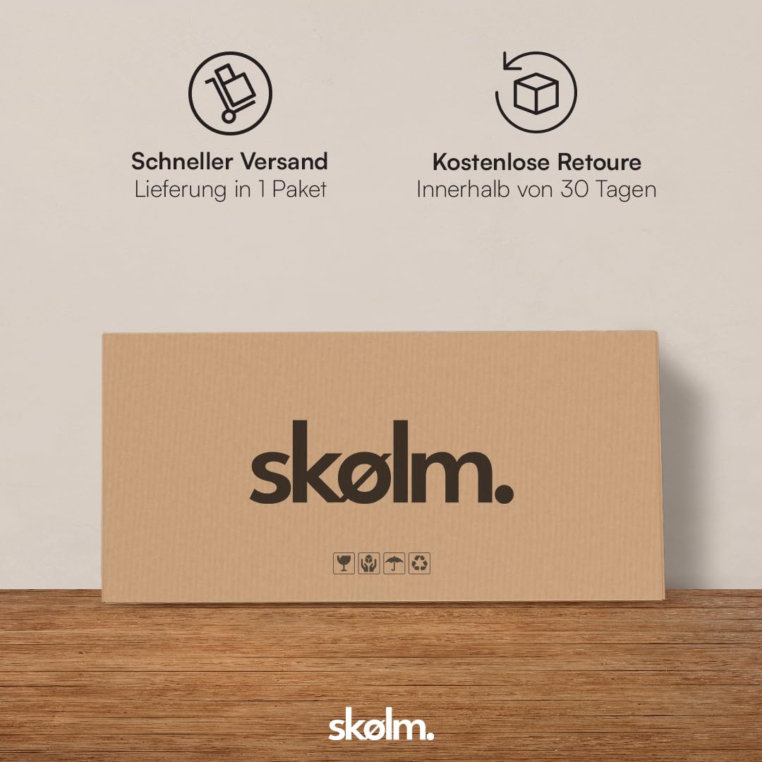 skølm Izar Metall Kommode – Wohnzimmerschrank in Mintgrün – Metallschrank mit 3 Fächern & Doppeltüren – Sideboard für Wohnzimmer – Mehrzweckschrank 80 cm breit – Highboard Industrial Style