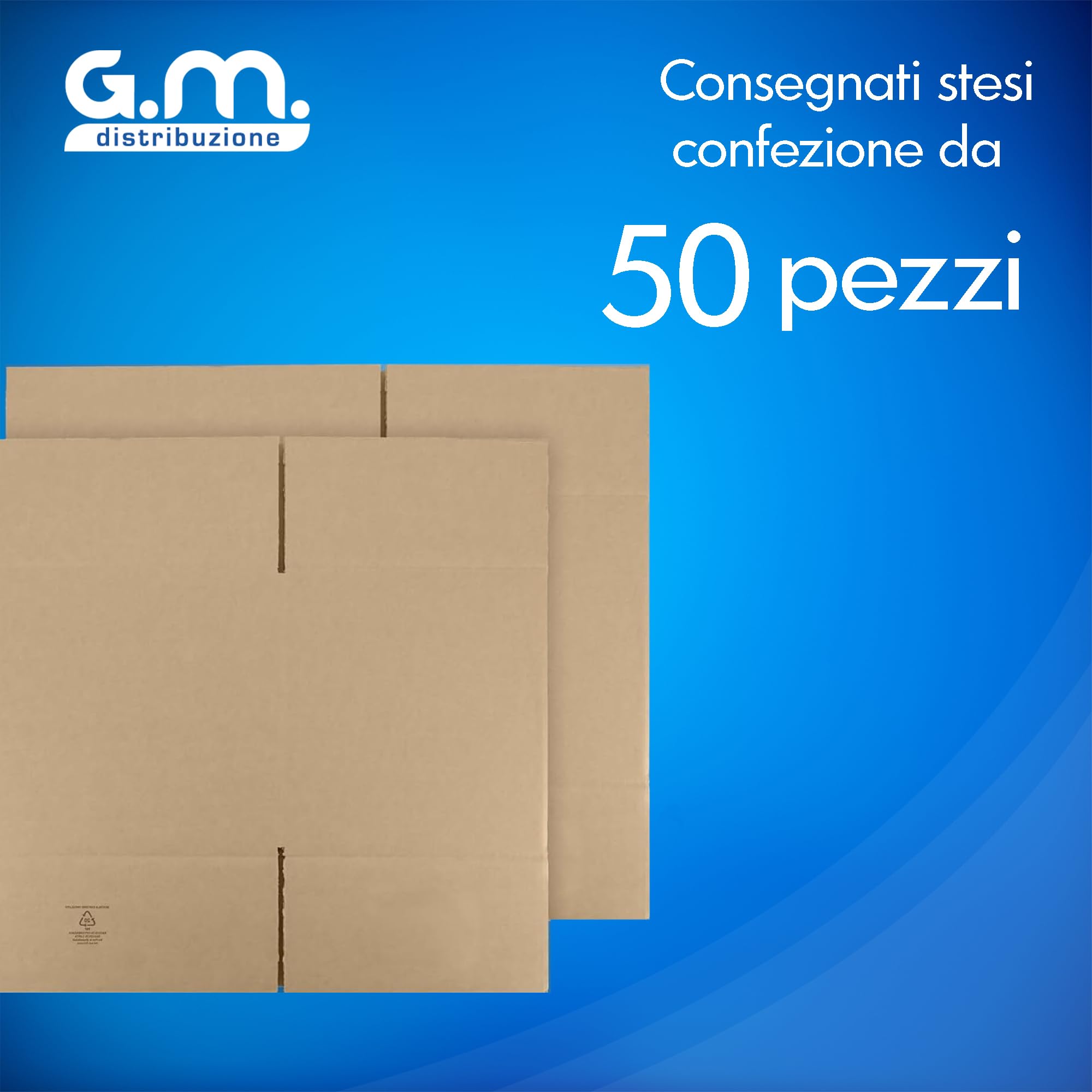 GM 50 Scatole Cartone Avana 31x21x10 h cm - Mono Onda Resistenti per Imballaggio, Spedizioni e E-Commerce - Cartoni Trasloco e Packaging Riciclabile, Vari formati, Ideali per Uffici e Aziende