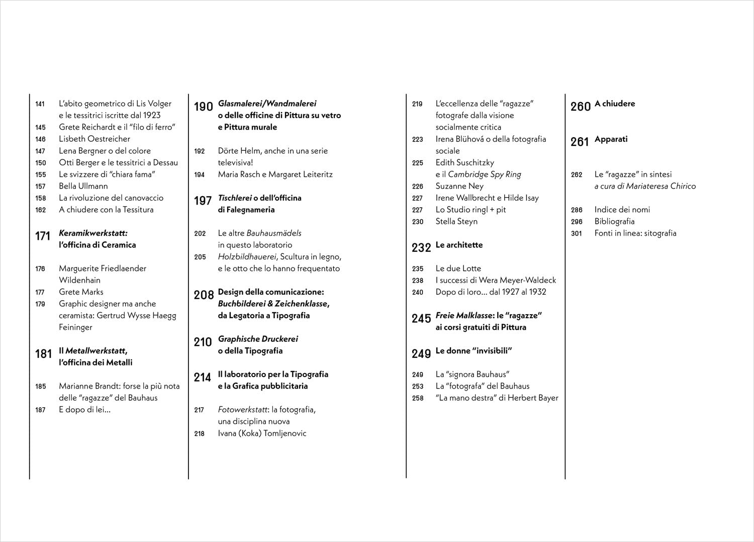 494. Bauhaus al femminile. 475 studentesse 11 docenti 6 donne intorno a Gropius 1 manager 1 fotografa