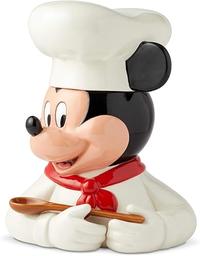 Miniatura 2 de Enesco 6003743 Disney Ceramics Chef Mickey Mouse - Tarro para galletas, 11 pulgadas