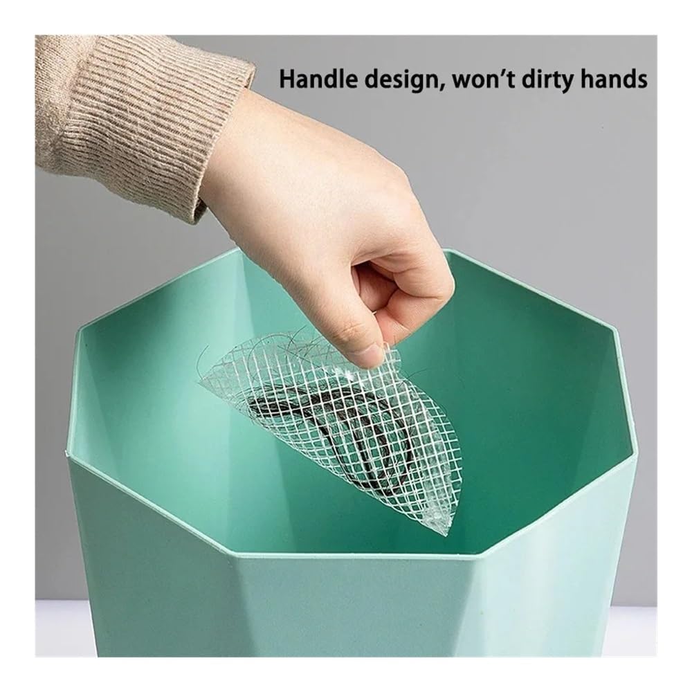 Filtro desechable antibloqueo adhesivo de drenaje de suelo de malla para recoger el pelo, tapón de drenaje de ducha, cocina, baño, fregadero bloqueador (rotundidad, 20 unidades)