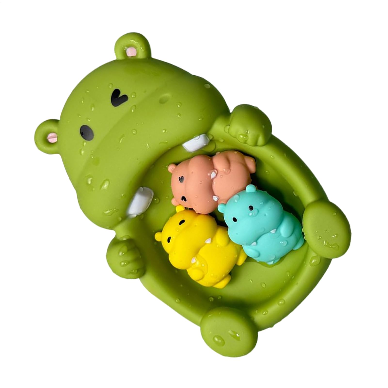 Juguetes De Piscina para Bebé - 4 Piezas Juguetes Flotantes Piscina,Actividad Animal Primeros Educativos Fácil Agarre para Niños +18 Meses