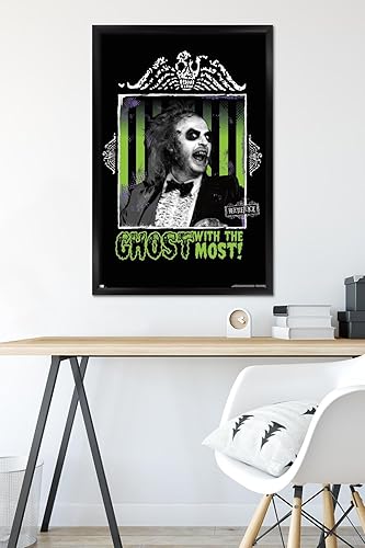 Miniatura 6 de Trends International Beetlejuice - Póster de fantasma con la mayoría de la pared, 22.37 x 34.00 pulgadas, versión enmarcada en negro