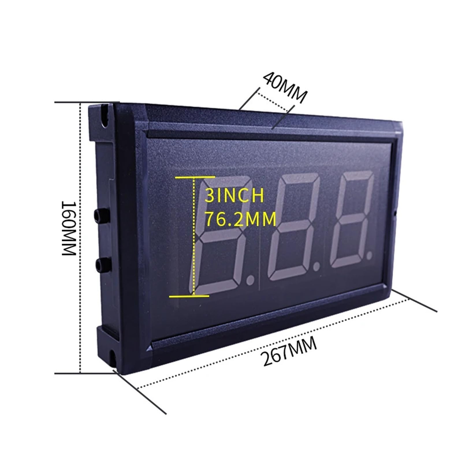 3 Zoll 3-stelliges LED-Display, digitaler Sicherheits-Tageszähler, Wandmontage, Fernbedienung, einseitiges, voll rotes Display Einsatz in Mehreren Szenarien